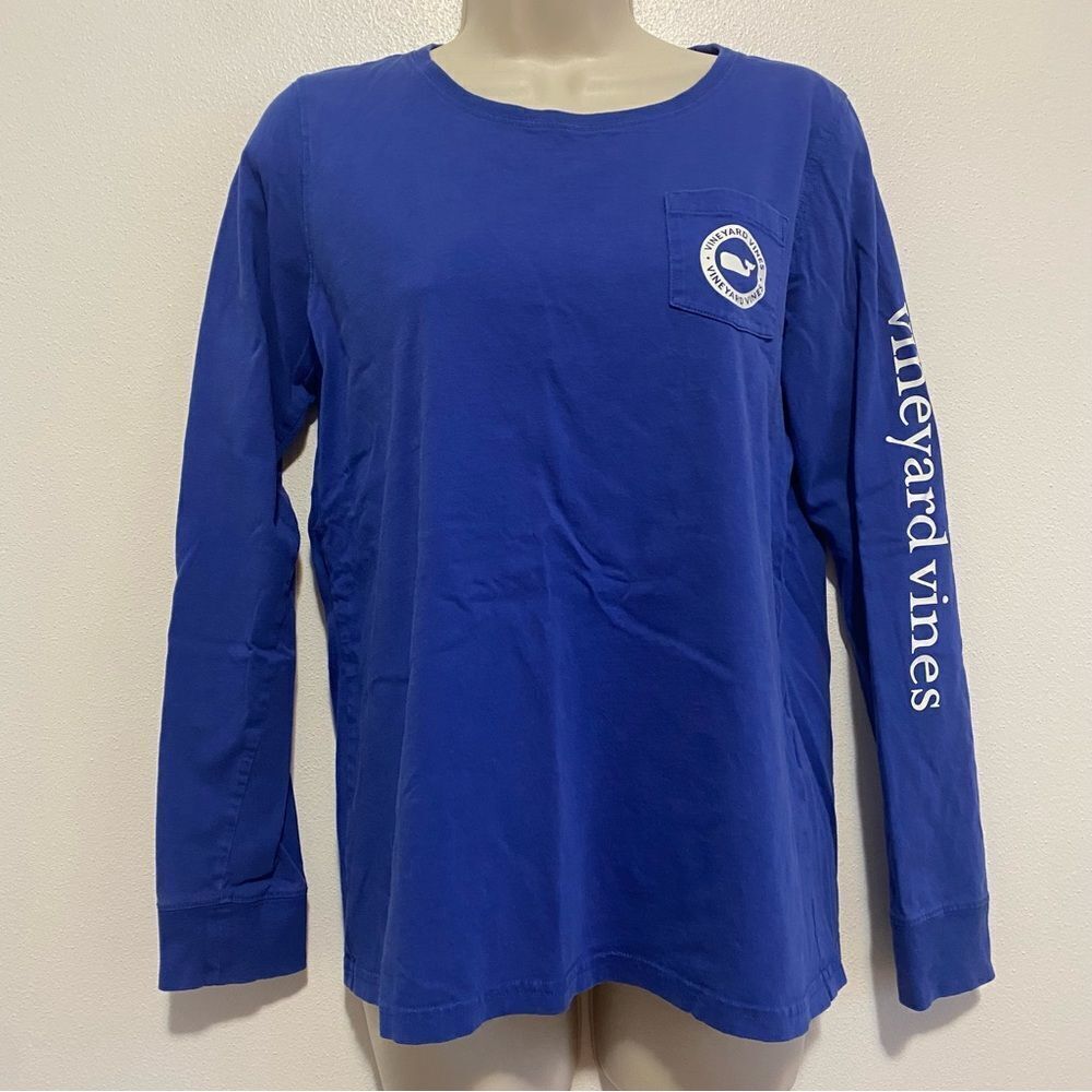 VINEYARD VINES Blue Crewneck Long Sleeve Shirt - Picture 4 of 10